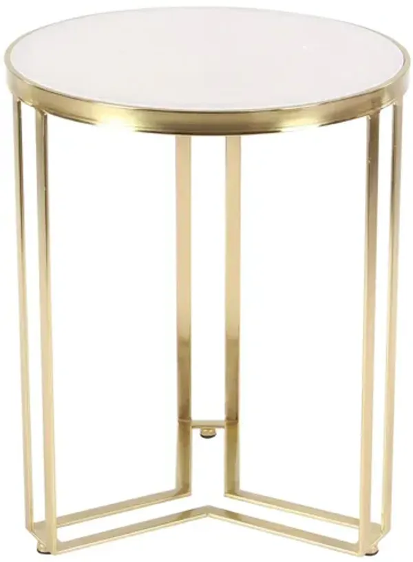 Ivy Collection Marble Accent Table