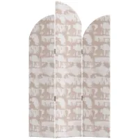 Kampala Room Divider in Pink/White by Skyline