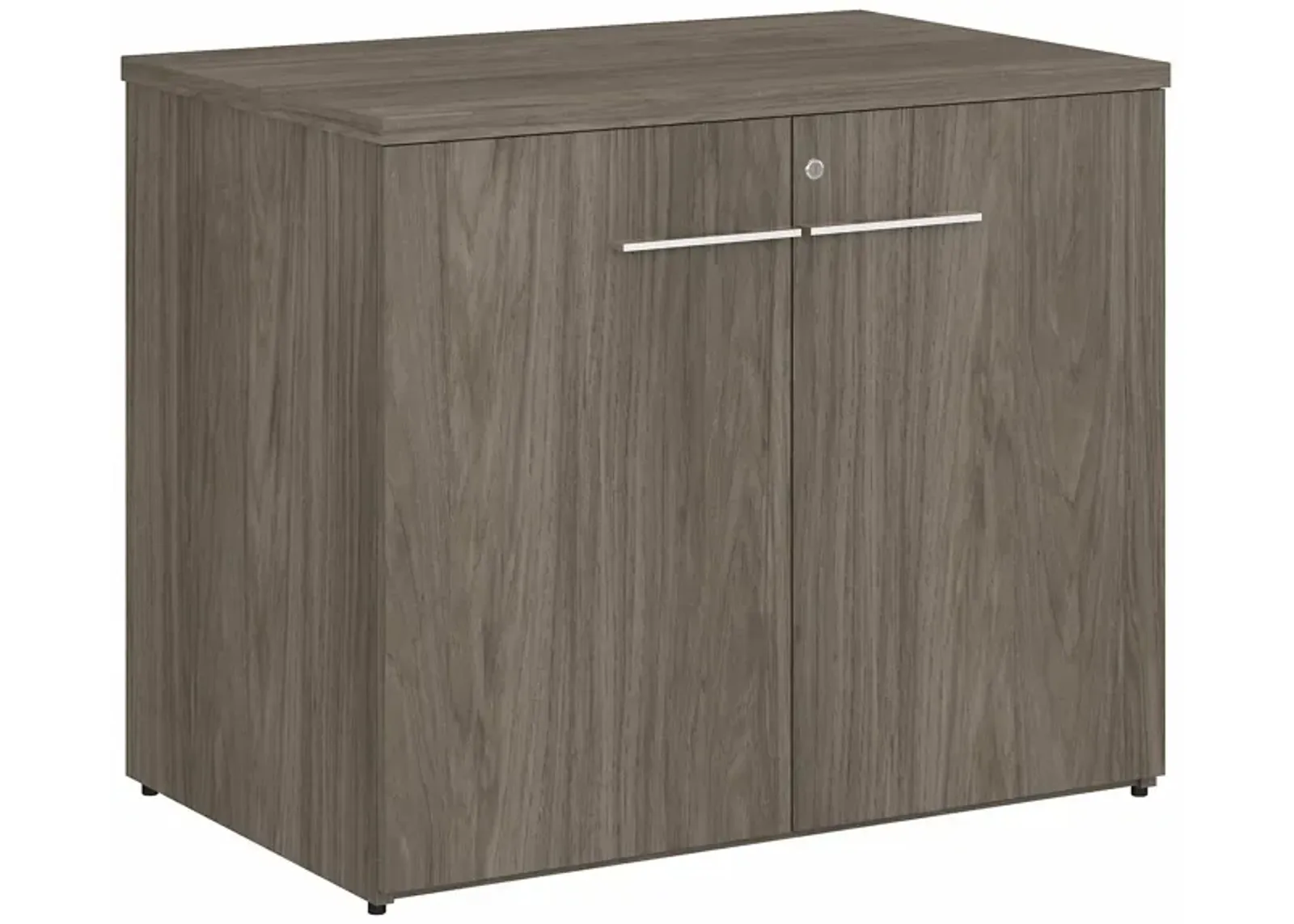 Office 500 36W Storage Cabinet with Doors in Modern Hickory by Bush Industries