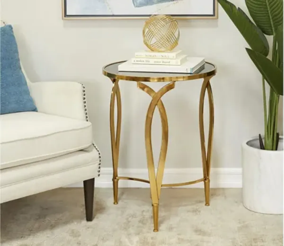 Ivy Collection Blacktop Accent Table