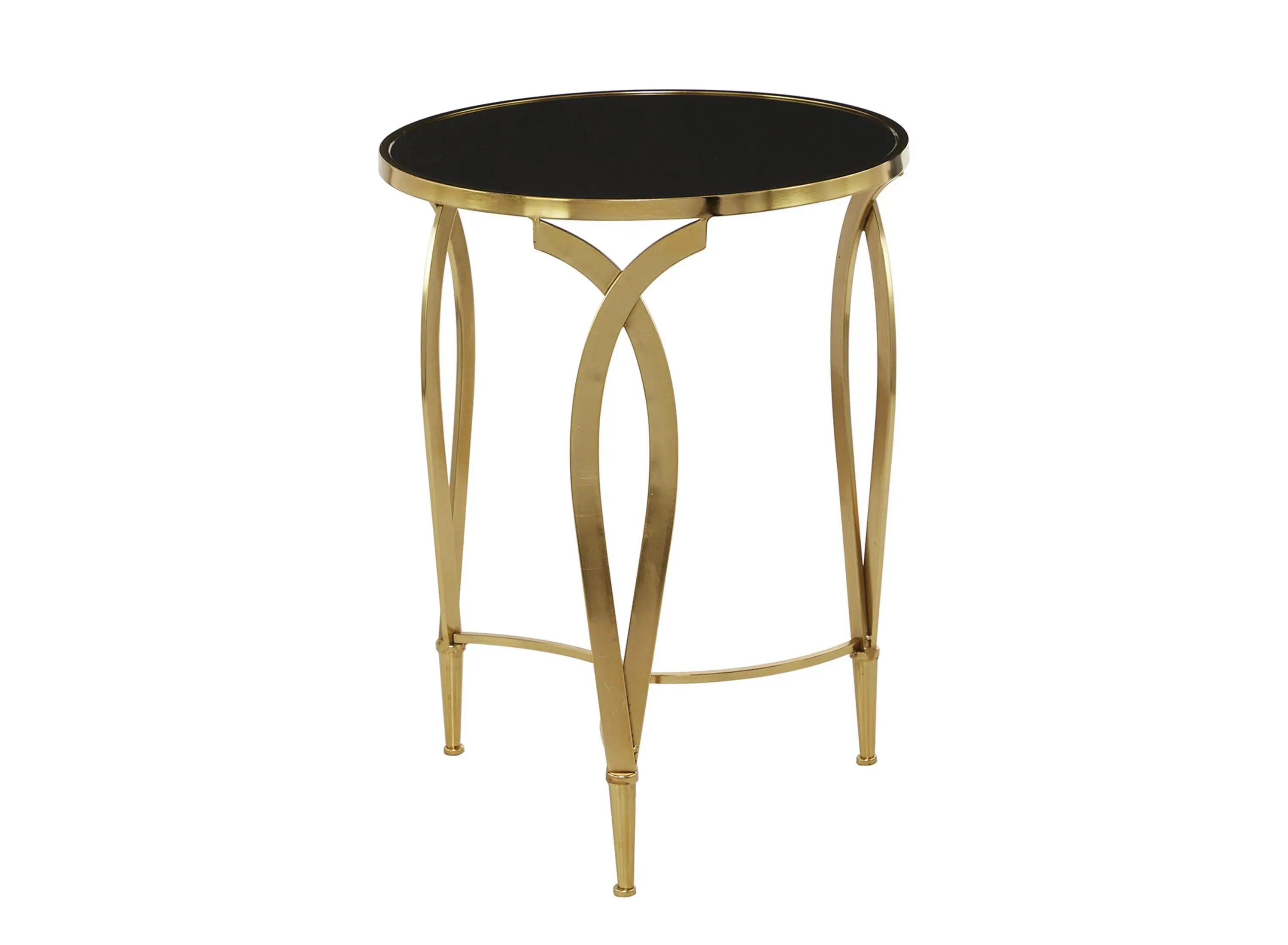 Ivy Collection Blacktop Accent Table in Black by UMA Enterprises