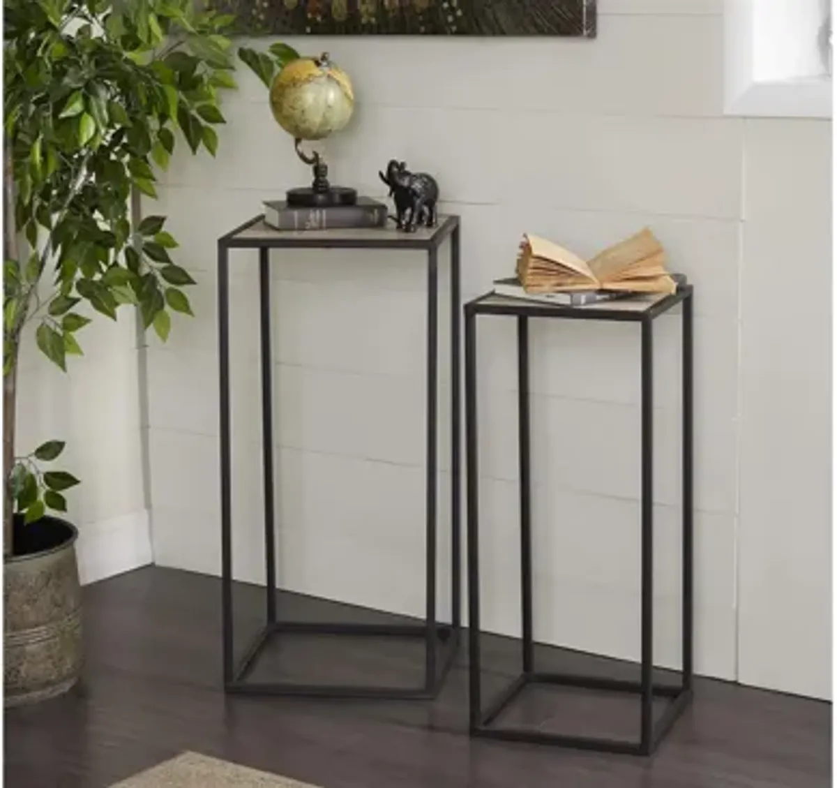 Ivy Collection Geometric Accent Table 2-pc.