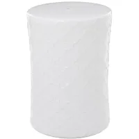 Ivy Collection Robust Accent Table in White by UMA Enterprises