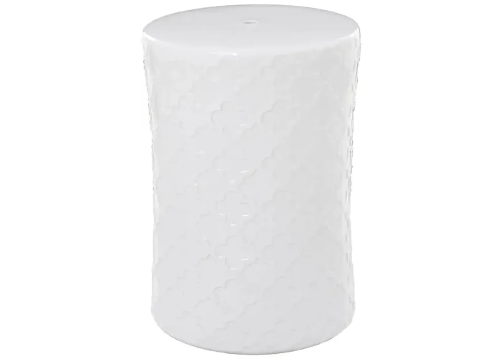 Ivy Collection Robust Accent Table in White by UMA Enterprises