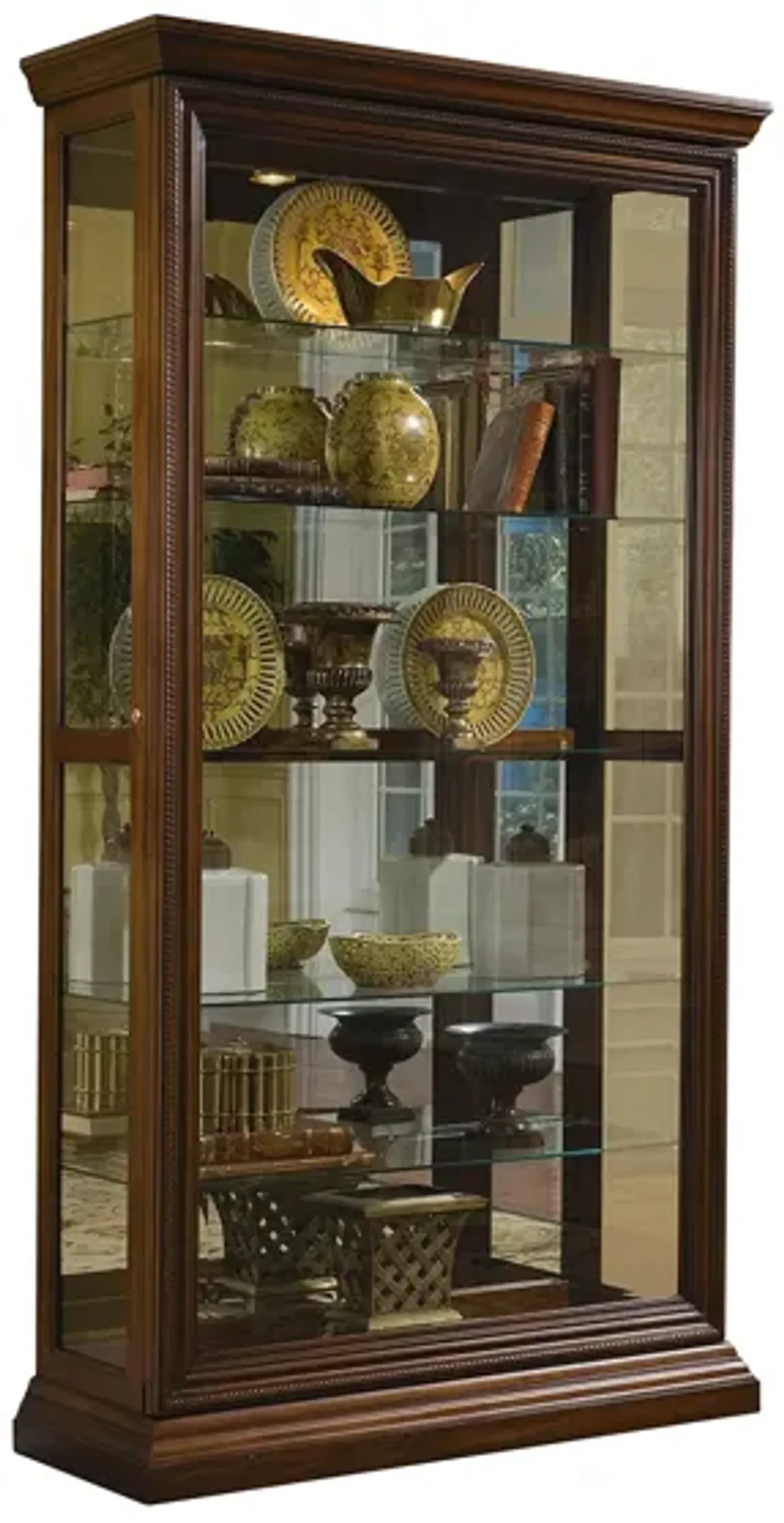 Pulaski Edwardian Sliding Door Curio Cabinet