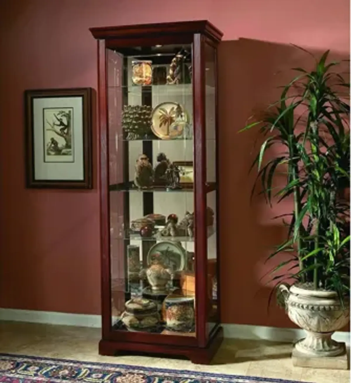 Pulaski Sliding Door Curio Cabinet