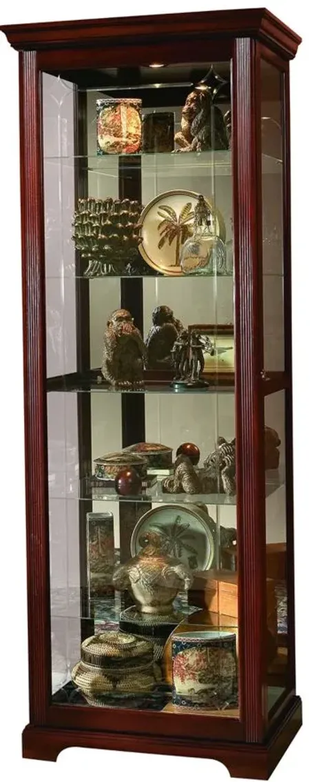 Pulaski Sliding Door Curio Cabinet in Brown by Bellanest.