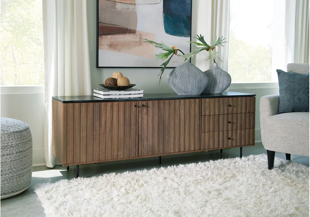 Barnford Accent Cabinet in Brown/Black by Ashley Furniture