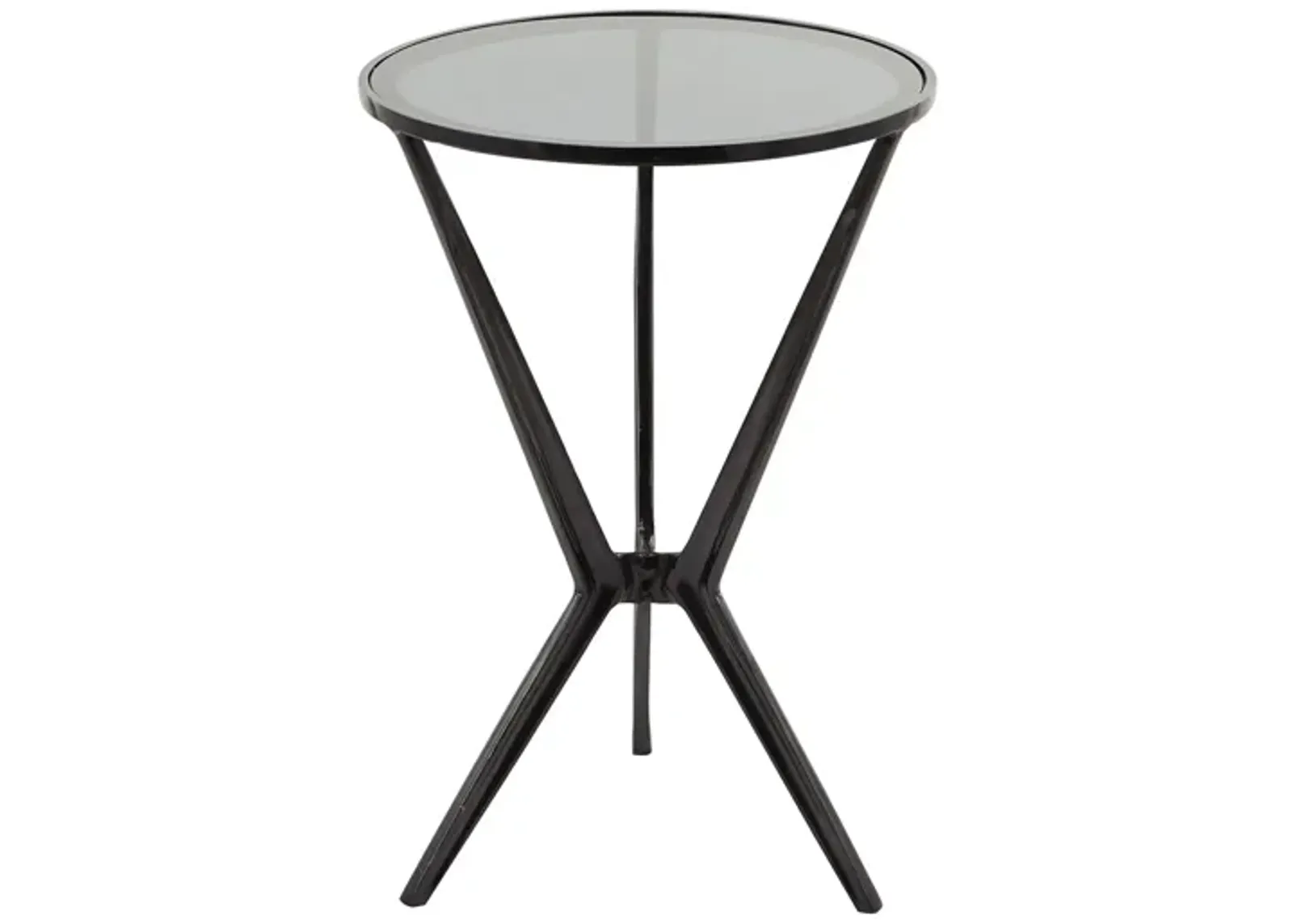 Ivy Collection Minimal Accent Table in Black by UMA Enterprises