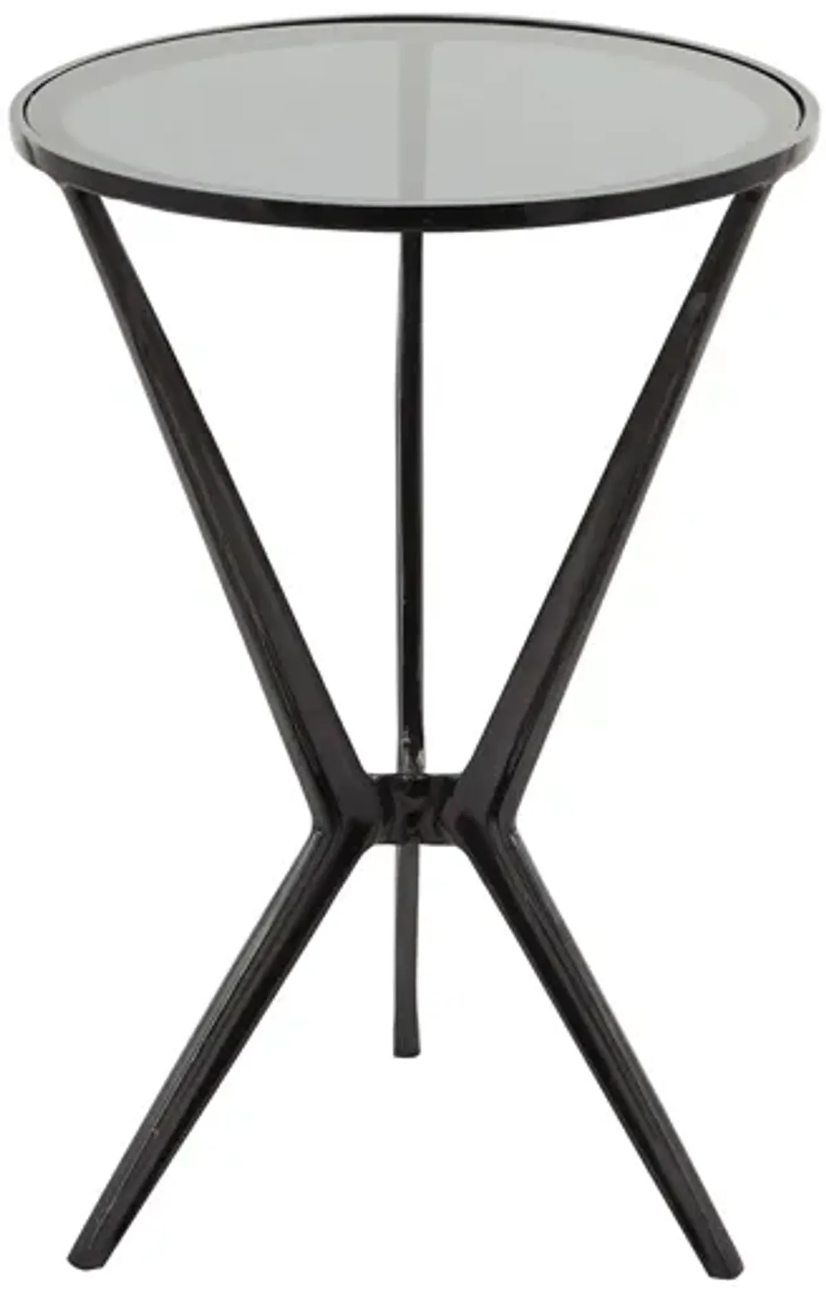 Ivy Collection Minimal Accent Table in Black by UMA Enterprises