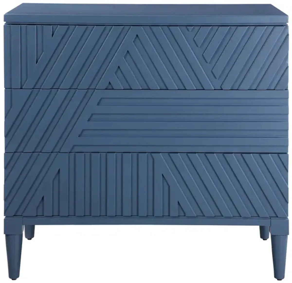 Caswell Drawer Chest in Deep sea blue by Uttermost