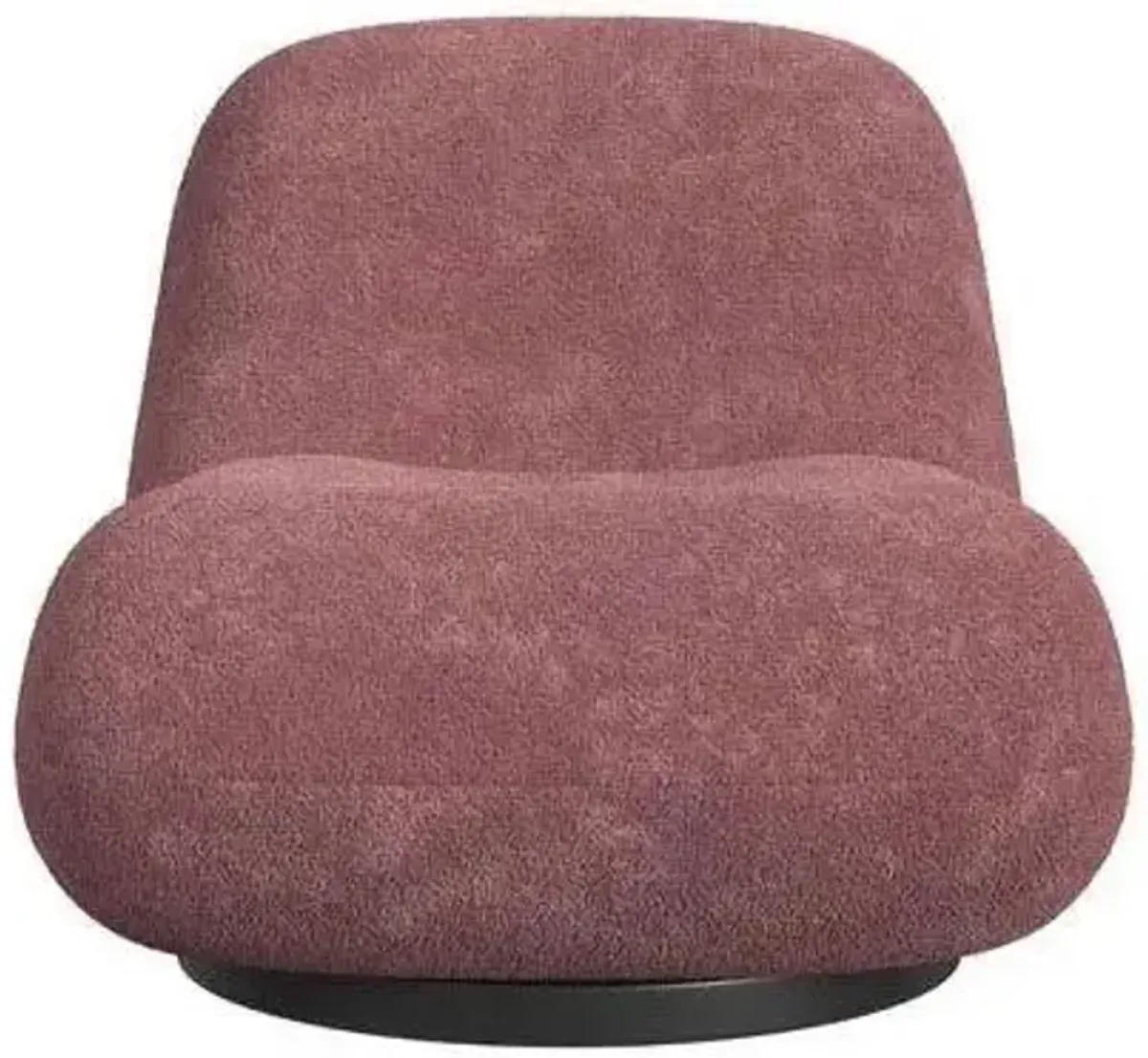 Cortney's Collection Boucle Swivel Chair in Berry by DOREL HOME FURNISHINGS