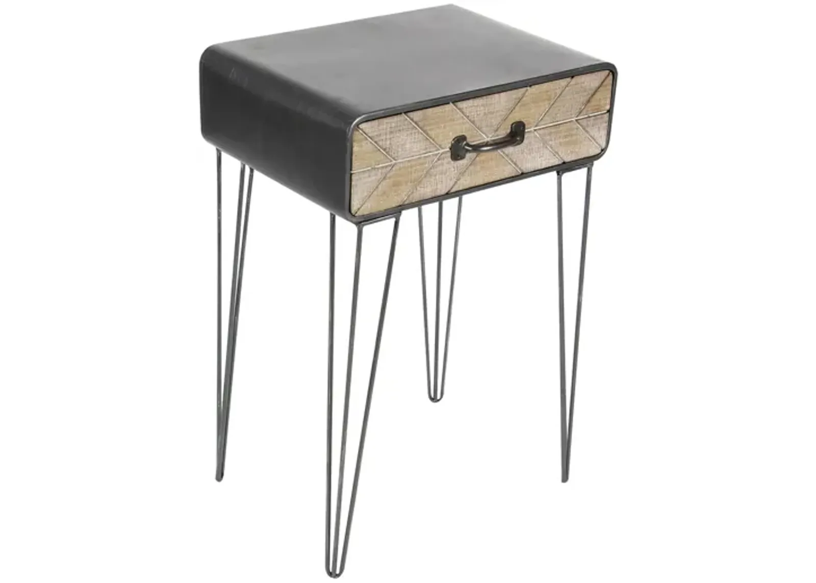 Ivy Collection Side Accent Table in Black by UMA Enterprises