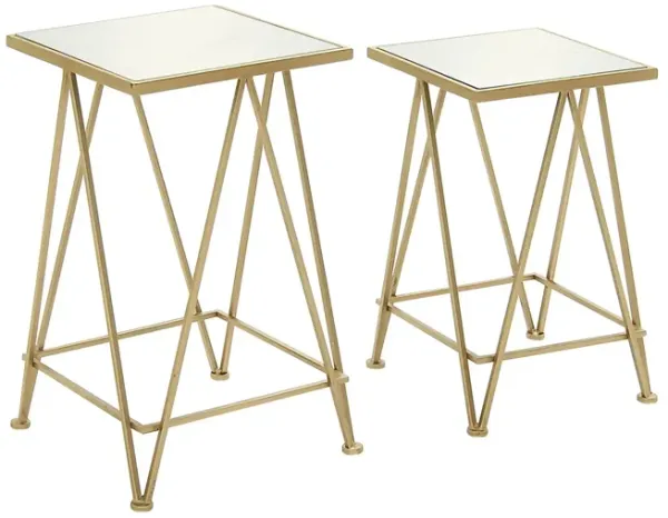 Ivy Collection Square Accent Table 2-pc.