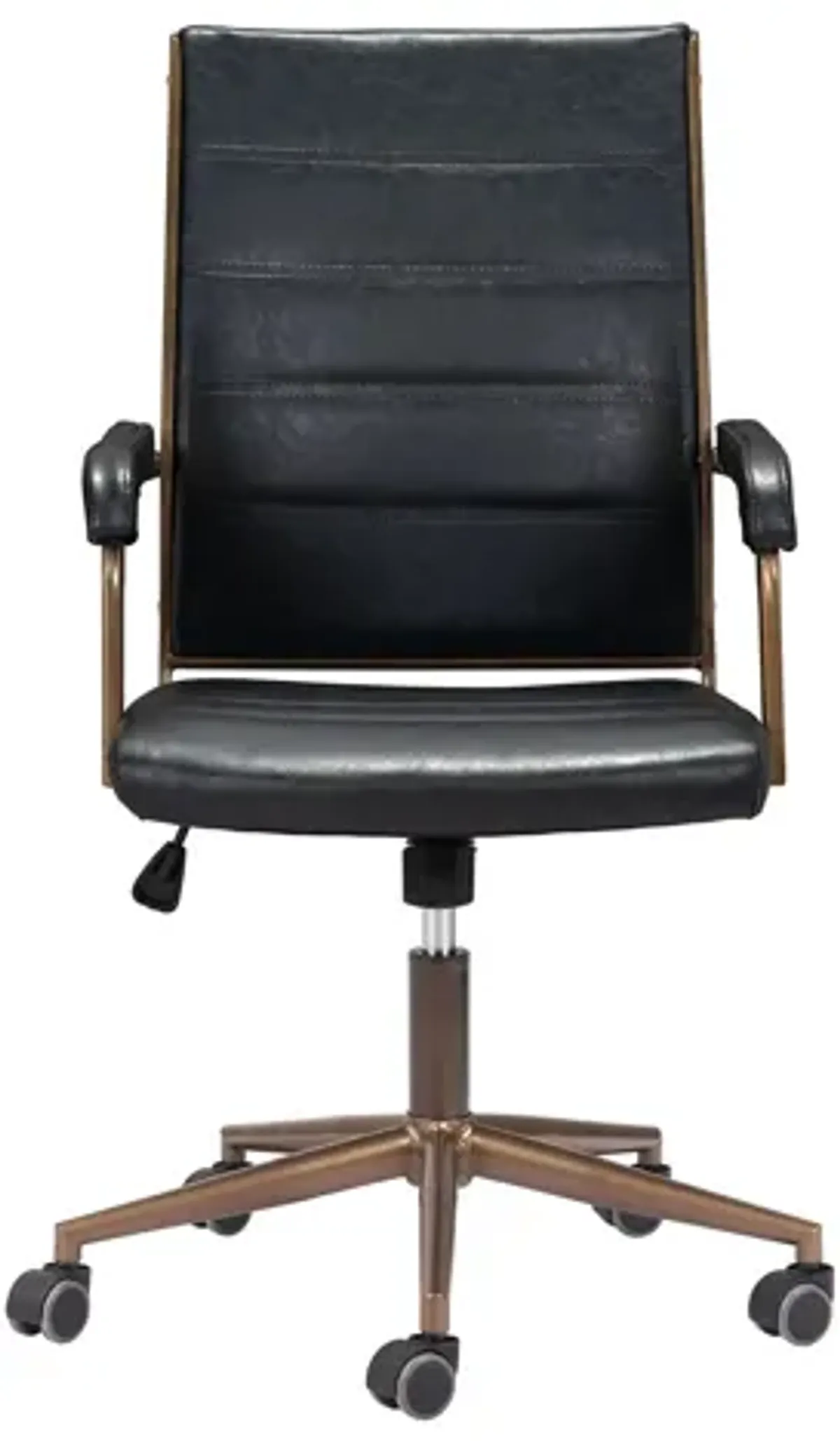 Auction Office Chair in Vintage Black, Bronze by Zuo Modern