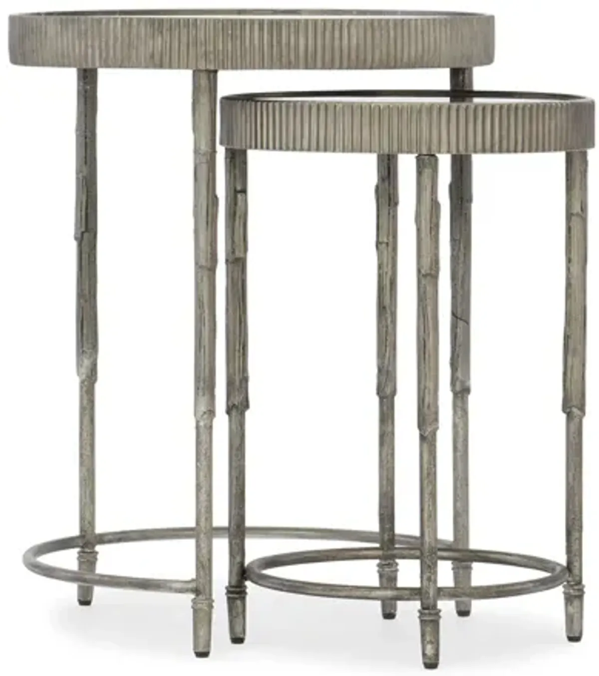 Channing Accent Nesting Tables in Textured silver by Hooker Furniture