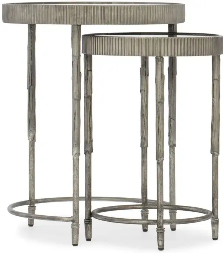 Channing Accent Nesting Tables in Textured silver by Hooker Furniture