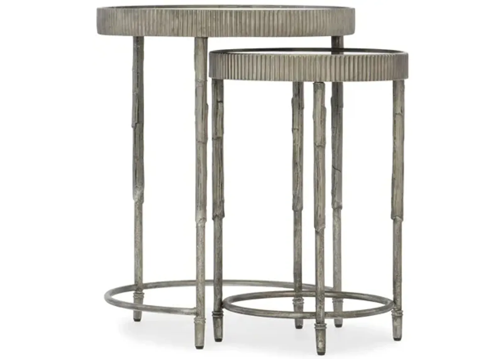 Channing Accent Nesting Tables in Textured silver by Hooker Furniture