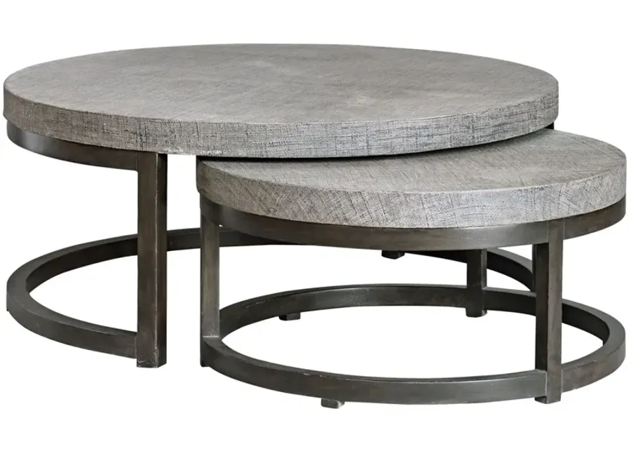 Aiyara Nesting Tables in Gray by Uttermost