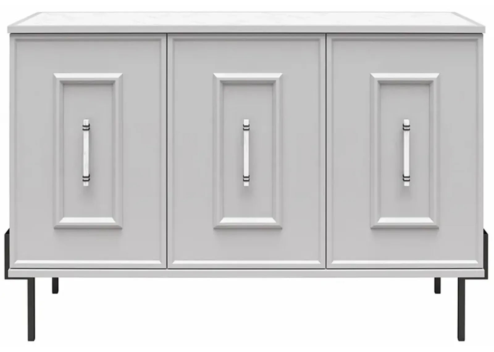 Schmid Accent Cabinet in Dove Gray by DOREL HOME FURNISHINGS