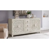 Sundance Accent Cabinet in Antique Linen Finish by Liberty Furniture