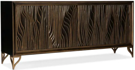 Melange Four Door Credenza in Dark wood by Hooker Furniture