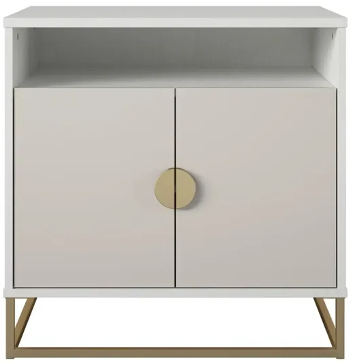 Novogratz X Paris Hilton Accent Cabinet in White by DOREL HOME FURNISHINGS