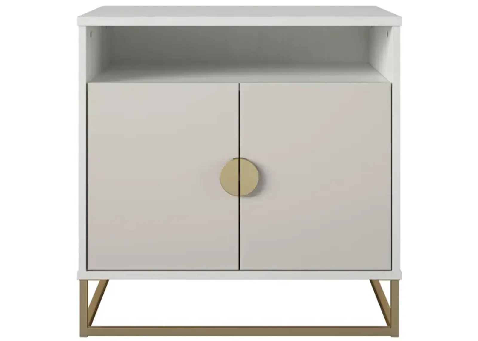 Novogratz X Paris Hilton Accent Cabinet in White by DOREL HOME FURNISHINGS