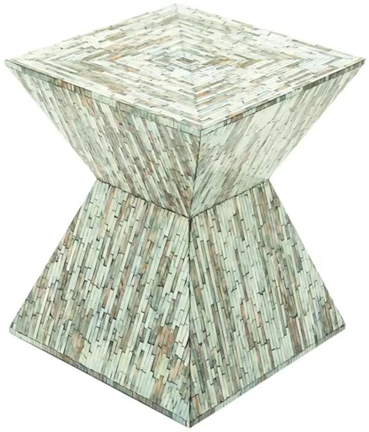 Ivy Collection Mosaic Accent Table in Gray by UMA Enterprises