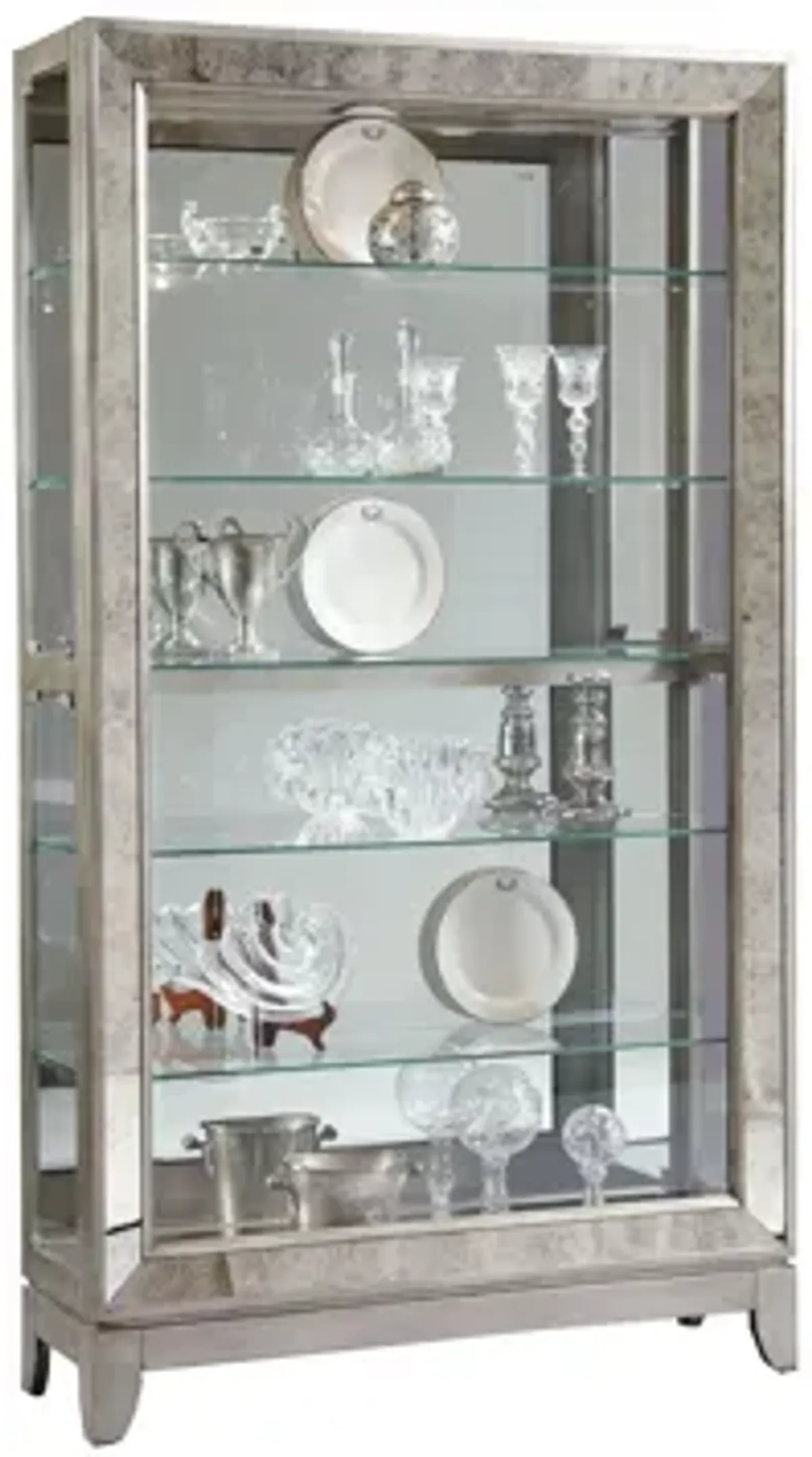 Pulaski Antique Style Mirrored Curio Cabinet
