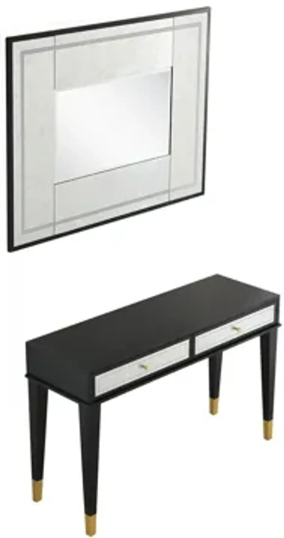 Makalu Wall Mirror and Console Table