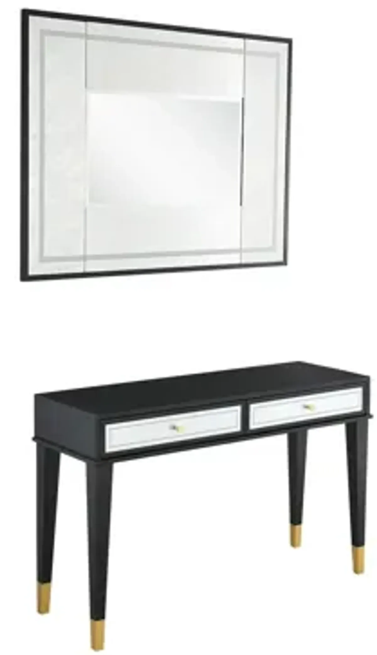 Makalu Wall Mirror and Console Table