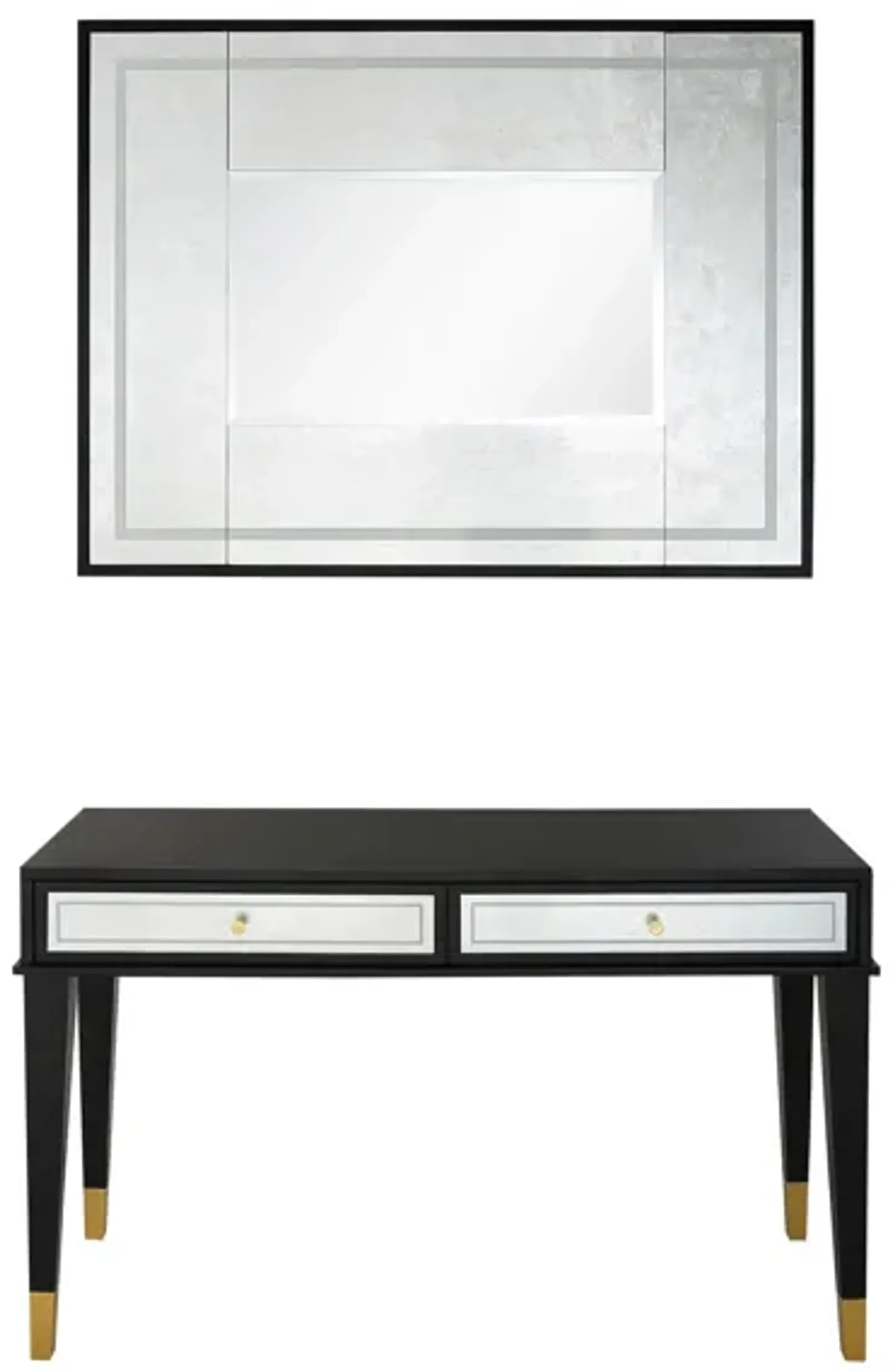 Makalu Wall Mirror and Console Table