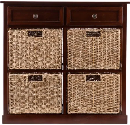 Spennymoor Basket Storage in Brown by SEI Furniture
