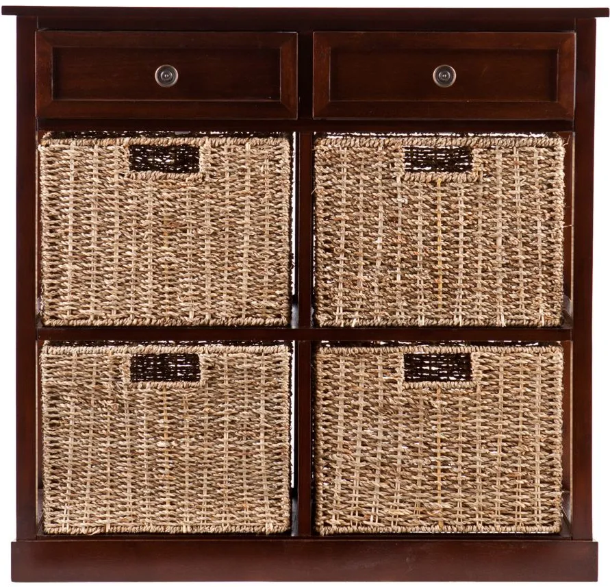 Spennymoor Basket Storage in Brown by SEI Furniture