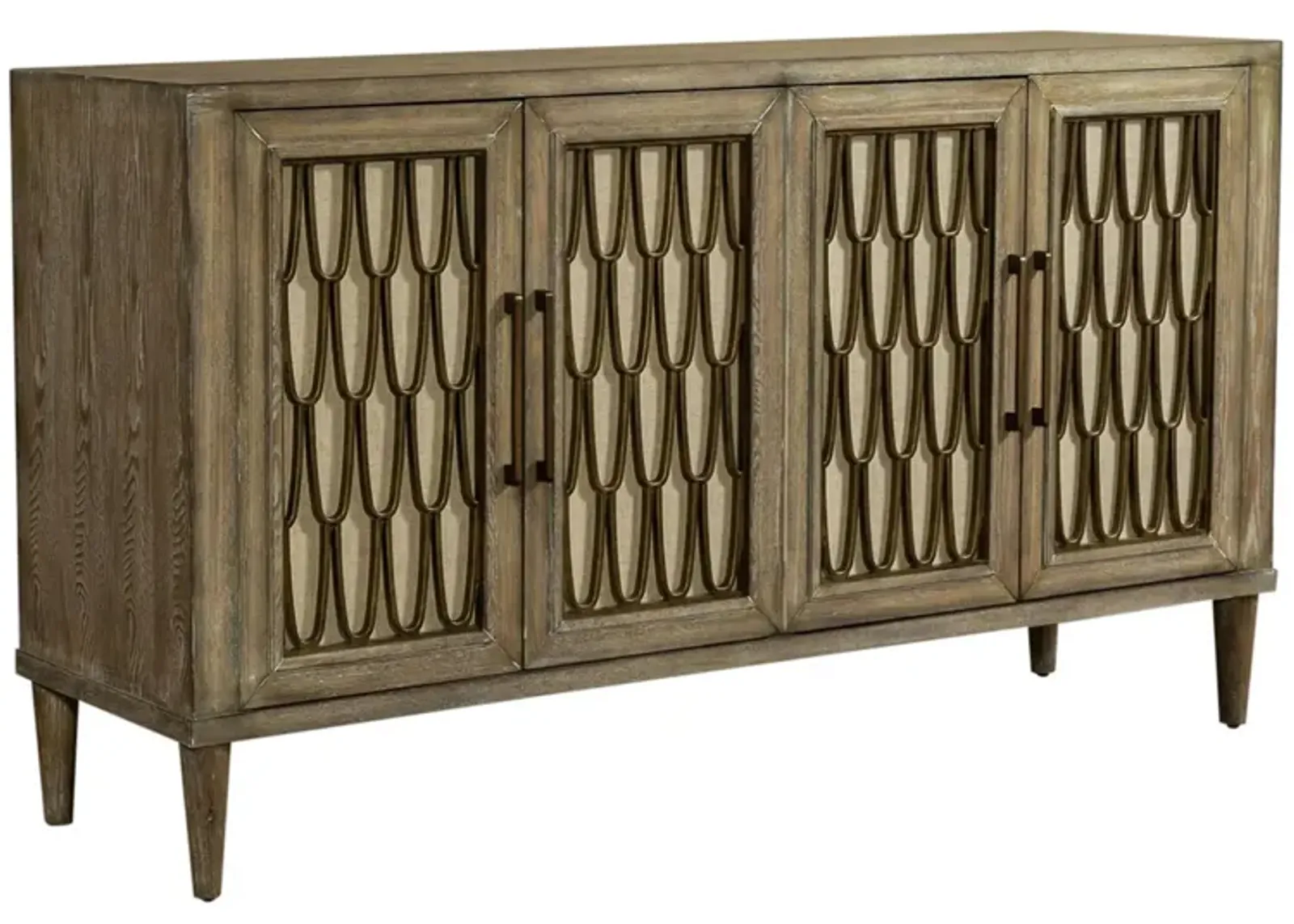 Devonshire 4 Door Accent Cabinet in Driftwood Finish by Liberty Furniture