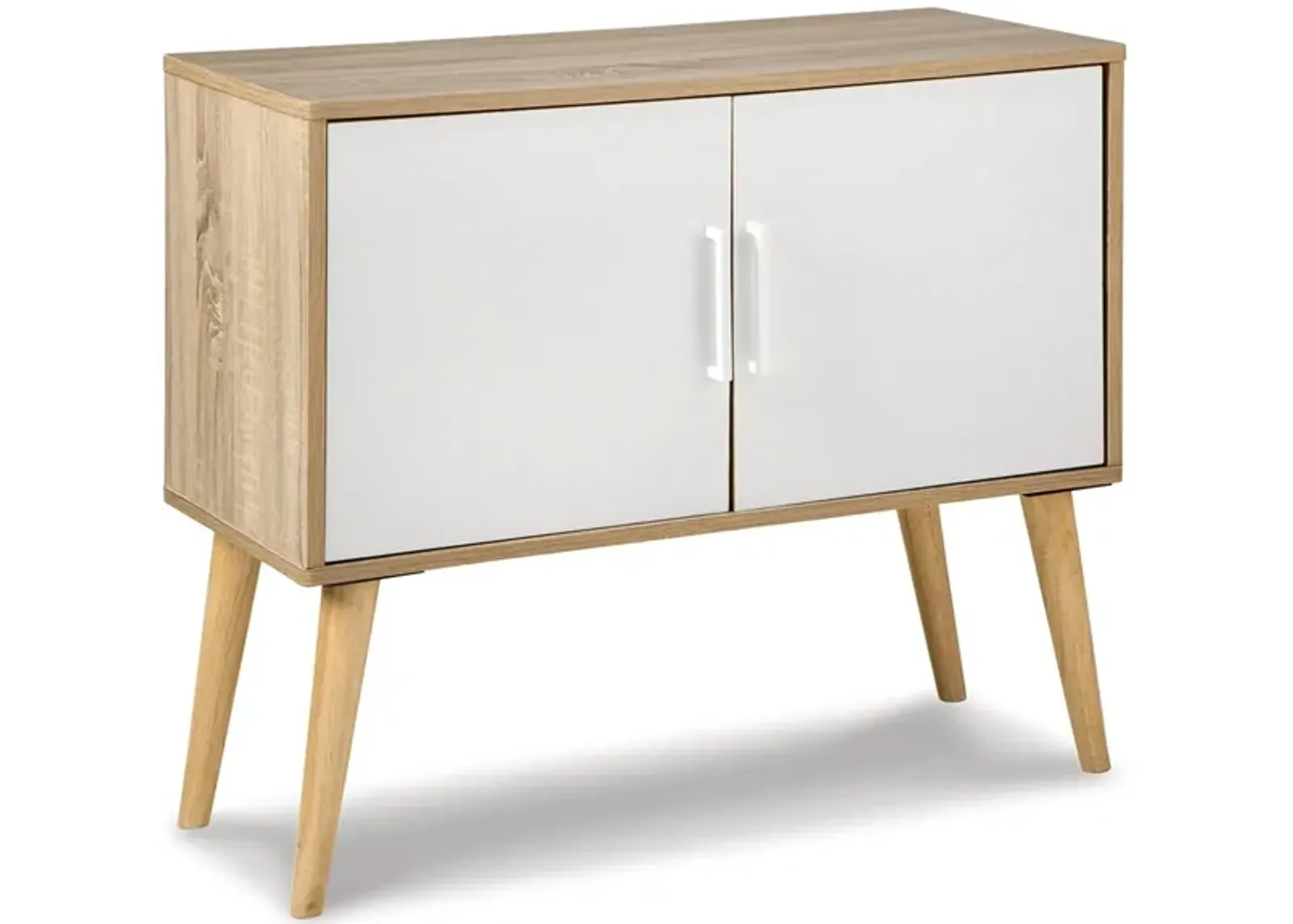 Orinfield Accent Cabinet in Natural/White by Ashley Express