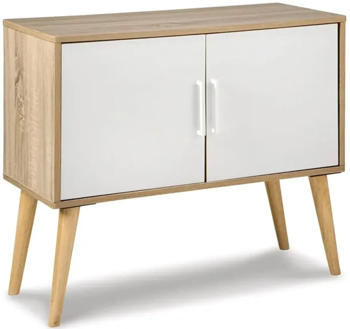 Orinfield Accent Cabinet in Natural/White by Ashley Express