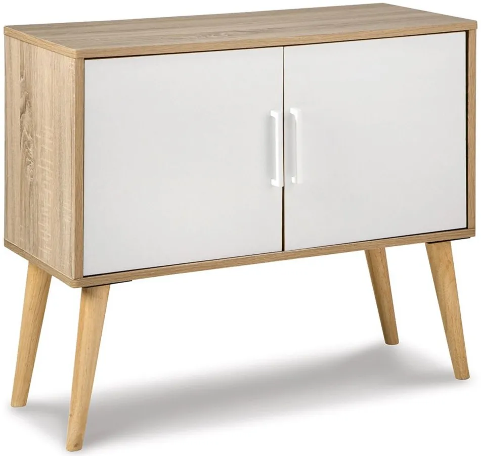 Orinfield Accent Cabinet in Natural/White by Ashley Express