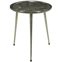 Ivy Collection Quality Accent Table in Silver by UMA Enterprises