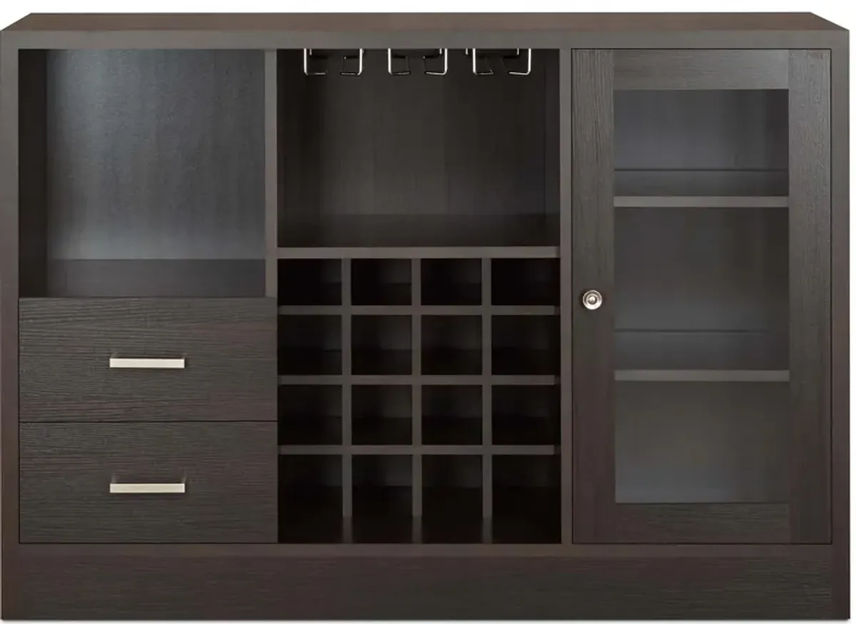 Hazen Wine Cabinet in Espresso by Acme Furniture Industry