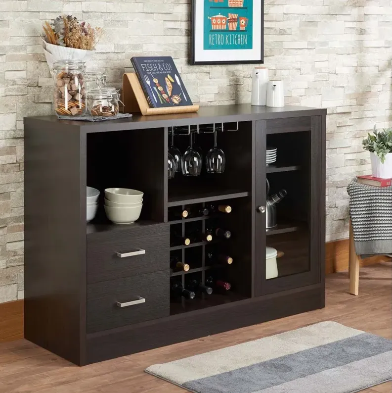 Hazen Wine Cabinet in Espresso by Acme Furniture Industry