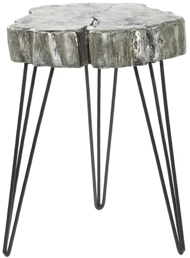 Ivy Collection Stone Accent Table in Gray by UMA Enterprises