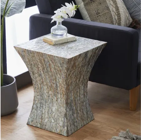 Ivy Collection Mosaic Accent Table in Multi Colored by UMA Enterprises