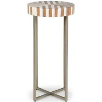Cartley Accent Table in White/Light Brown by Ashley Express