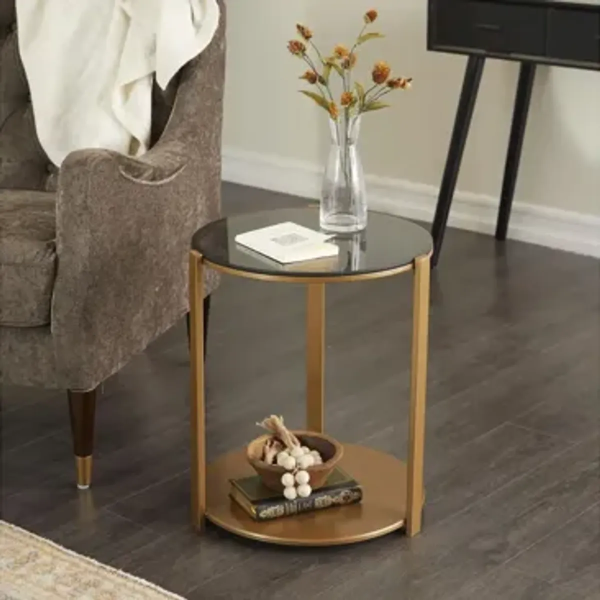 Ivy Collection Mirror Accent Table