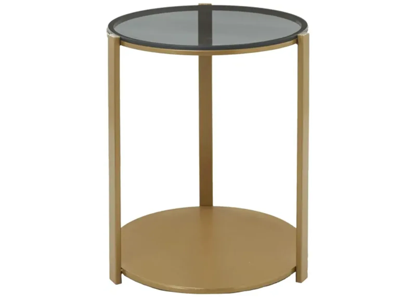 Ivy Collection Mirror Accent Table in Brown by UMA Enterprises