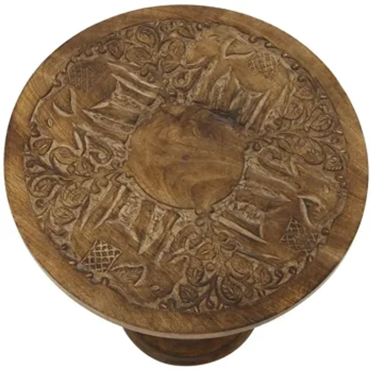 Ivy Collection Carving Accent Table