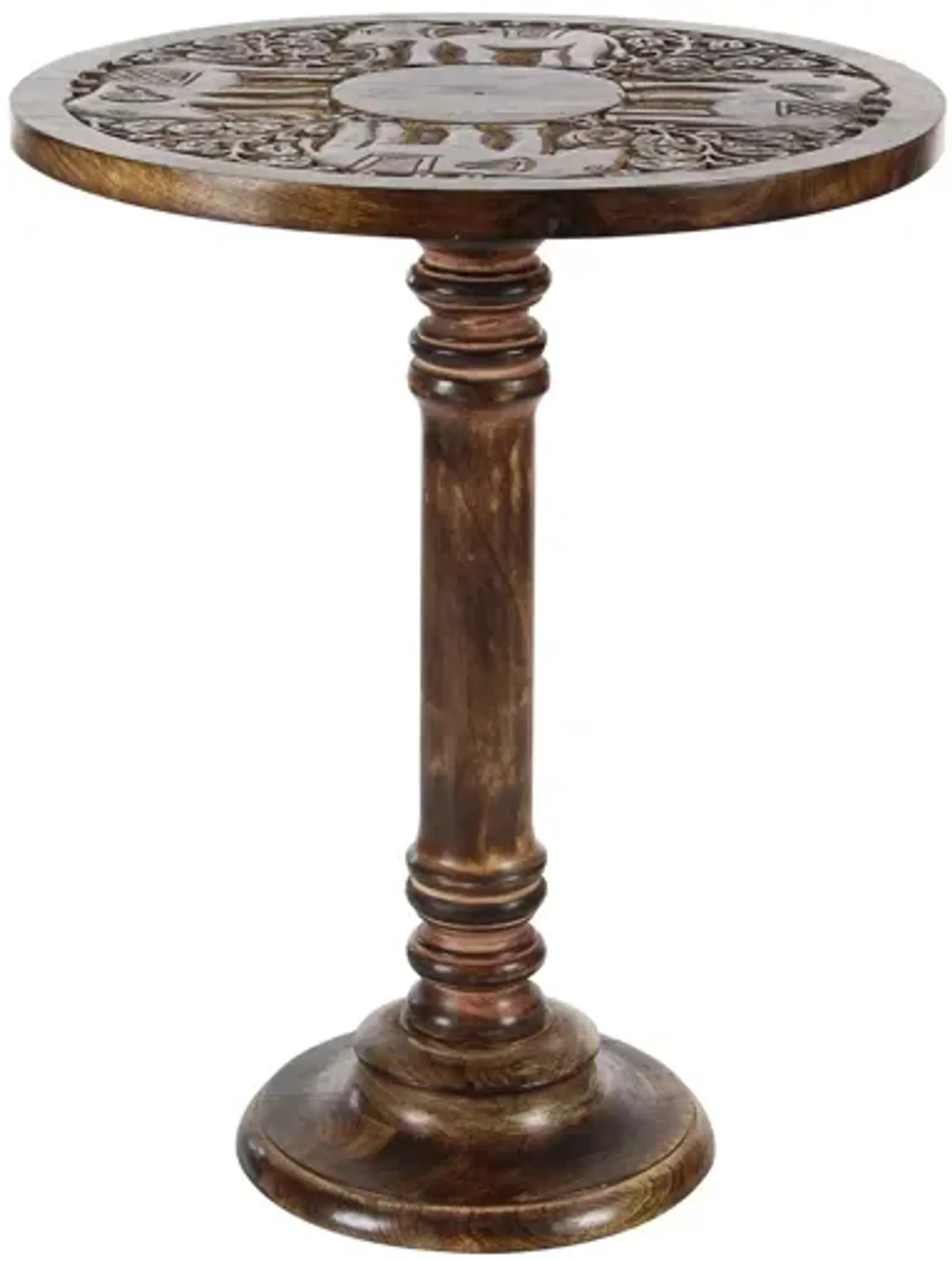 Ivy Collection Carving Accent Table