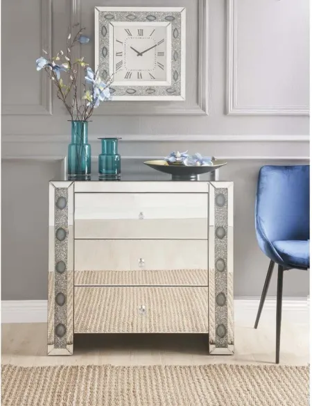 Sonia Console Cabinet in Mirrored by Acme Furniture Industry